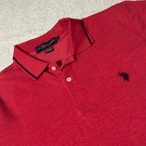US polo association red polo shirt men’s